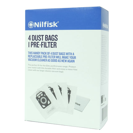 NILFISK 107412688 4 Dustbags  1 Motorfilter image