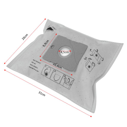 CLEANBAG M101DAE-3 4 Dustbags 1 Microfilter - Suitable for Unibag | AEG | Daewoo | LG | Nilfisk | Samsung Unibag | GR505 | SB90 | VP78 | TB36 | VM54 | VM77 | VP95B image