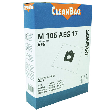 CLEANBAG - vacuum cleaner bag like Gr.5 4pcs. - M106AEG17 image
