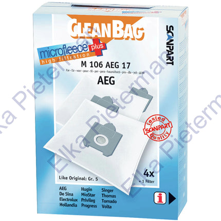 CLEANBAG - vacuum cleaner bag like Gr.5 4pcs. - M106AEG17 image