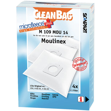 CLEANBAG - vacuum cleaner bag like Compact A26B01 4pcs. - M109MOU14 image