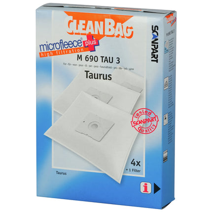 CLEANBAG - vacuum cleaner bag like Golf 4pcs. - M690TAU3 image