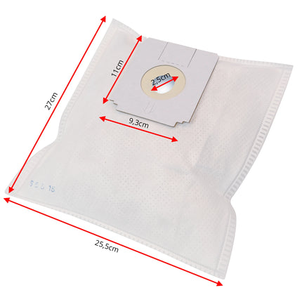 CLEANBAG M102BOM-6 4 Dustbags 1 Microfilter - Suitable for Bestron| Tristar | Holland Electro | Welstar | Dirt Devil | Bomann | Bork | Clatronic | Primera | Trisa | De Sina | Ide Line Prophete | Dun Rite | Kinglake | SMC | Solac | Wilfa B43| D00012 image