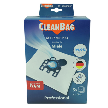 CLEANBAG M157MIE-PRO 5 Dustbags  2 Motorfilters- Suitable for Miele F / J /M image