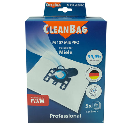 CLEANBAG M157MIE-PRO 5 Dustbags  2 Motorfilters- Suitable for Miele F / J /M image