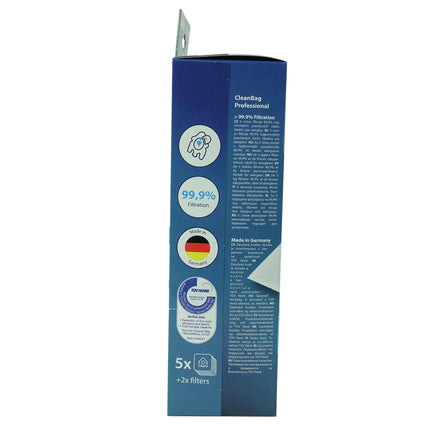 CLEANBAG M158MIE-PRO 5 Dustbags  2 Motorfilters- Suitable for Miele G / H / N image