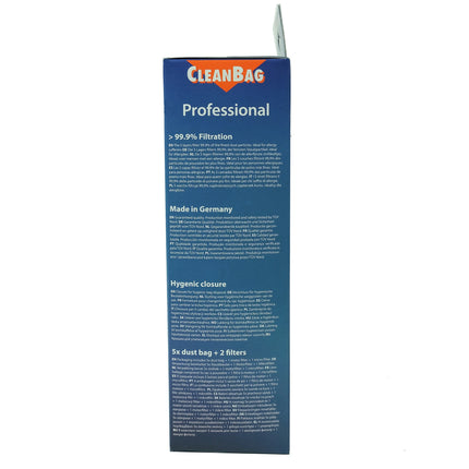 CLEANBAG M158MIE-PRO 5 Dustbags  2 Motorfilters- Suitable for Miele G / H / N image