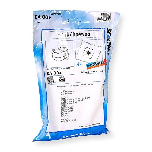 SCANPART - vacuum cleaner bag like SB70-SB80 4pcs. - DA00+ image