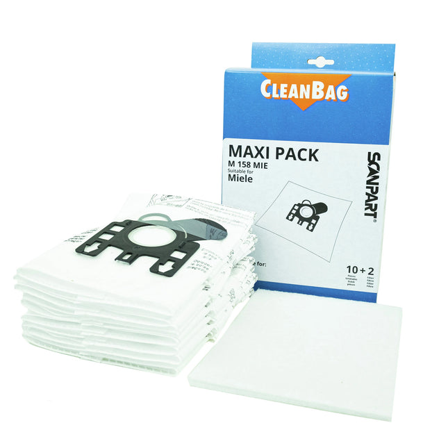 CLEANBAG M158MIE-MAXI 10 Dustbags 2 Microfilters - Suitable for Miele G/H/N image