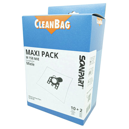 CLEANBAG M158MIE-MAXI 10 Dustbags 2 Microfilters - Suitable for Miele G/H/N image