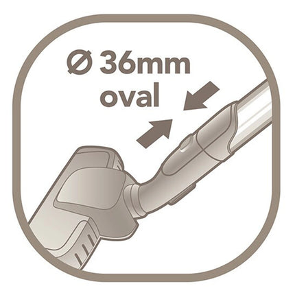 AEG Combi Brush AZE117 - 6.5 cm - Polyester Brush  - 36 mm (oval) Nozzle Connection image