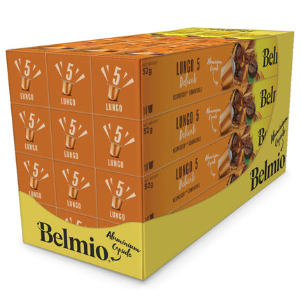 BELMIO - Coffee Capsule - Lungo Delicato - Intensity 5 - 10 Pieces - Compatible with Nespresso image