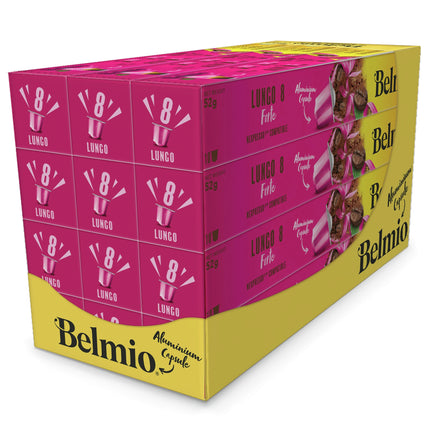 BELMIO - Coffee Capsule - Lungo Forte - Intensity 8 - 10 Pieces - Compatible with Nespresso image