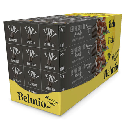BELMIO - Coffee Capsule - Espresso Ristretto - Intensity 10 - 10 Pieces - Compatible with Nespresso image