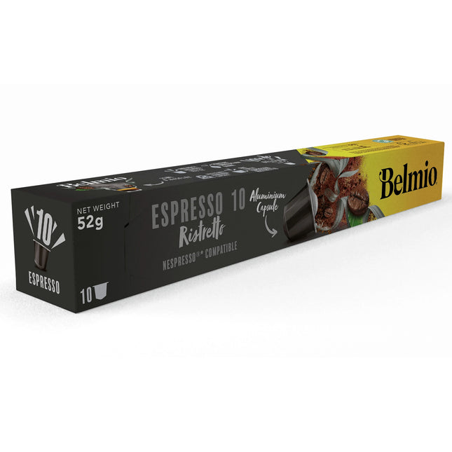 BELMIO - Coffee Capsule - Espresso Ristretto - Intensity 10 - 10 Pieces - Compatible with Nespresso image