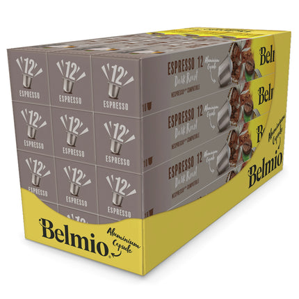 BELMIO - Coffee Capsule - Espresso Dark Roast - Intensity 12 - 10 Pieces - Compatible with Nespresso image