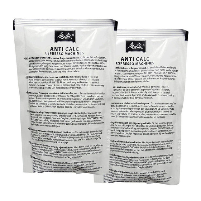 MELITTA - Descaler ANTI CALC - Powder Duo pack - 2 Pieces of 40 g image