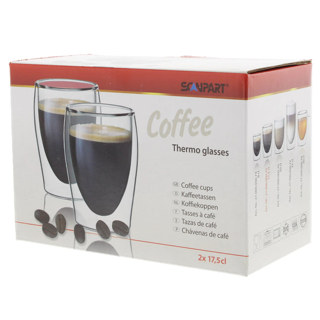 SCANPART - Thermoglass - Double-Walled - For Coffee - 2 x 17.5 cl image