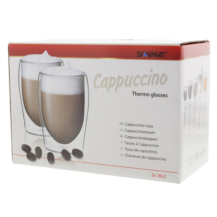 SCANPART - Thermoglass - Double-Walled - For Cappuccino - 2 x 30 cl image