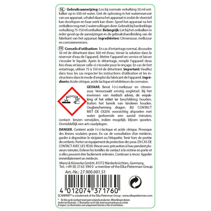 SCANPART - Descaler  - Liquid 250 ml - Applicable to Capsule machines image