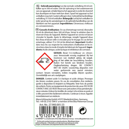 SCANPART - Descaler  - Liquid 250 ml - Applicable to Pad machines image
