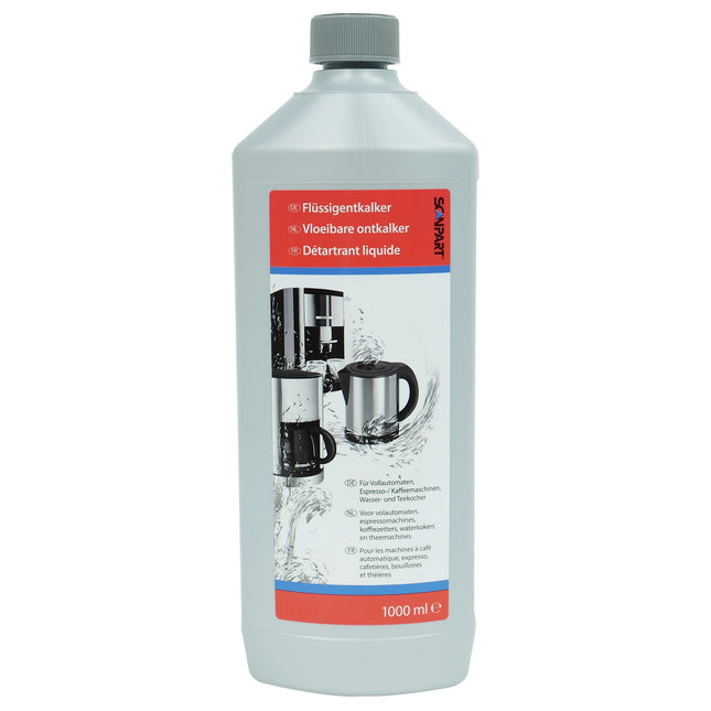 SCANPART - Descaler  - Liquid 1 l - Applicable to Fully automatic coffee machines| Espresso machines| Filter coffee machines| Kettles image