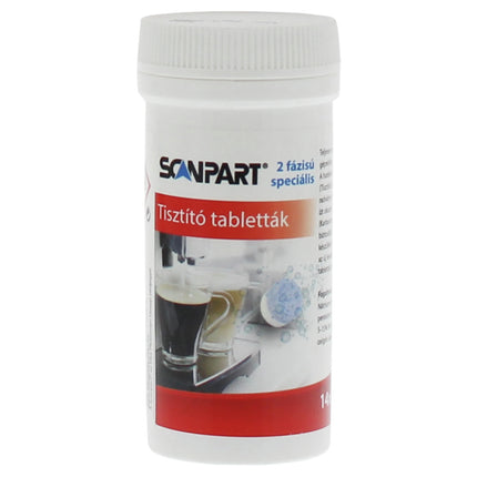 SCANPART - 2 fase Reiniger  - Tablet - Applicable to Fully automatic coffee machines| Espresso machines| Filter coffee machines Multi pack - 14 Pieces of 3,5 g image