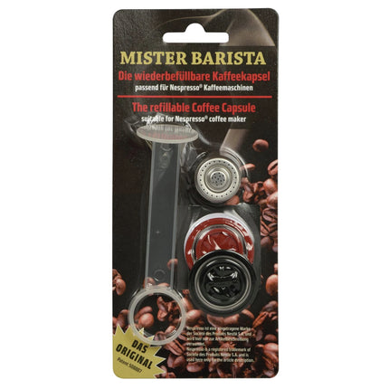 MISTER BARISTA - Coffee Capsule - Refillable - Compatible with Nespresso image