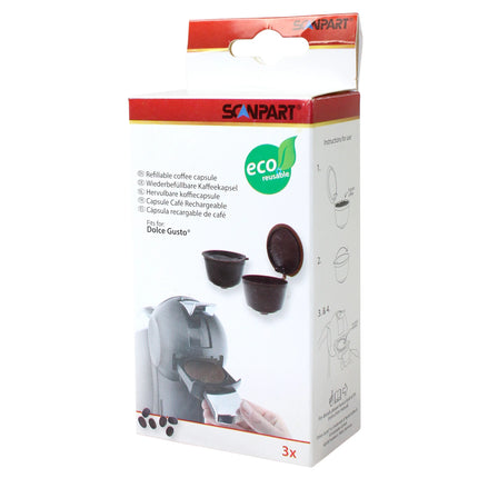 SCANPART - refillable Dolce Gusto capsule brown 3 pcs. image