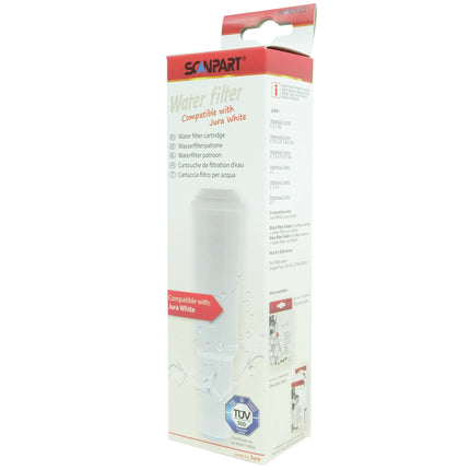 Scanpart Plug-in water filter compatible with Jura White applicable in coffee machines from Jura image