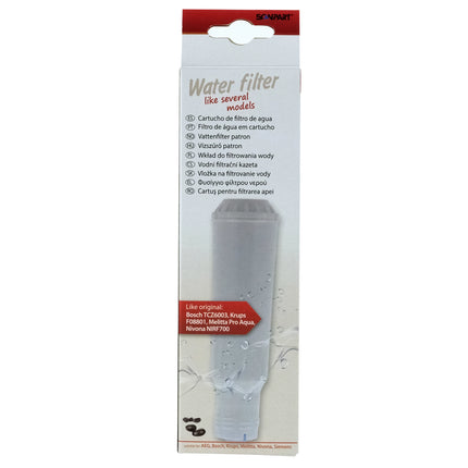 Scanpart Srew-in water filter compatible with Jura White applicable in coffee machines from AEG|Bosch|Gaggenau|Krups|Melitta|Neff|Nivona|Rowenta|Siemens image