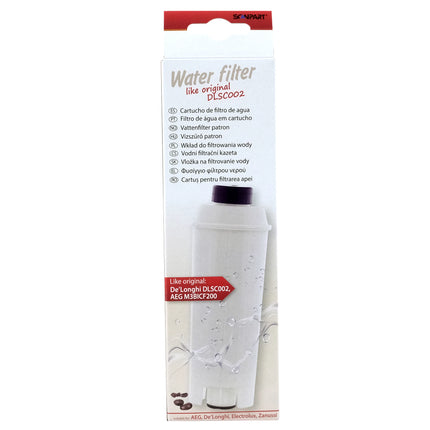 Scanpart Plug-in water filter compatible with DLSC002 applicable in coffee machines from DeLonghi|AEG|Electrolux|Zanussi image