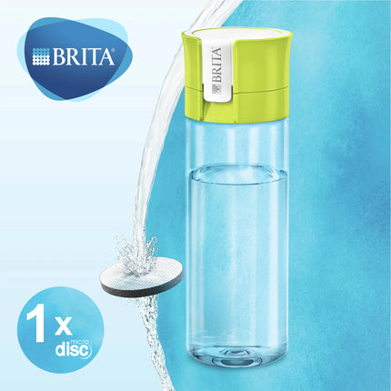 BRITA - Fill&Go - Water filter bottle - 0.6 L - Lime green - Waterfilter included image