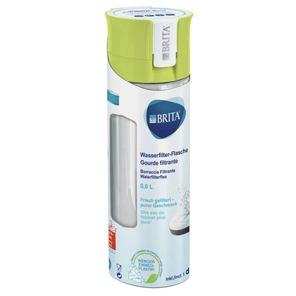 BRITA - Fill&Go - Water filter bottle - 0.6 L - Lime green - Waterfilter included image