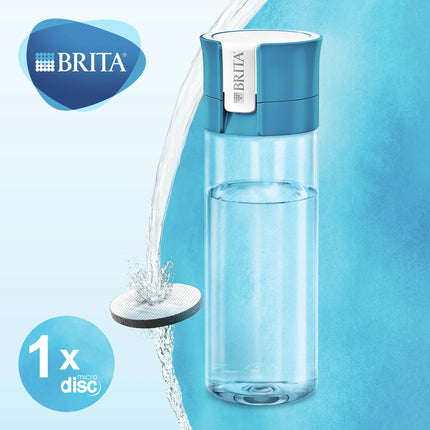 BRITA - Fill&Go - Water filter bottle - 0.6 L - Blue - Waterfilter included image
