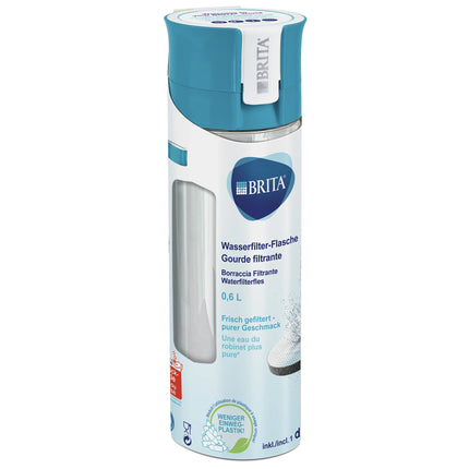 BRITA - Fill&Go - Water filter bottle - 0.6 L - Blue - Waterfilter included image