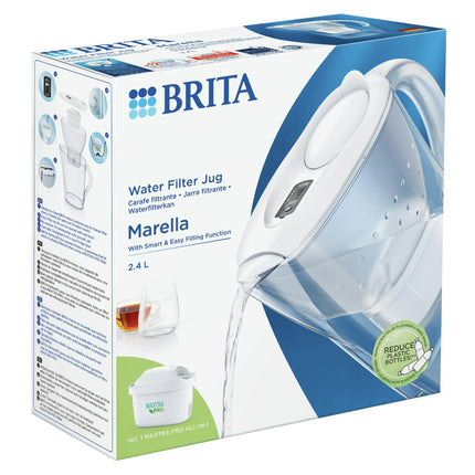 BRITA - Marella Cool - Water filter jug - White - 2.4 L - Water filter included image