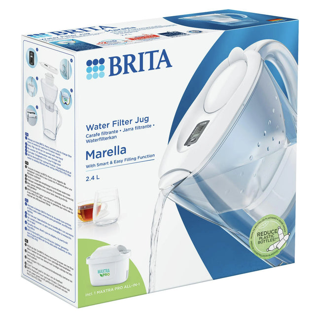 BRITA - Marella Cool - Water filter jug - White - 2.4 L - Water filter included image