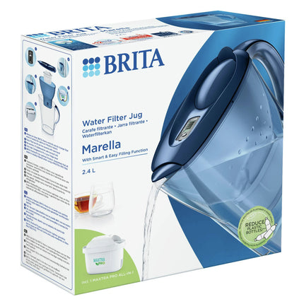BRITA - Marella Cool - Water filter jug - Blue - 2.4 L - Water filter included image
