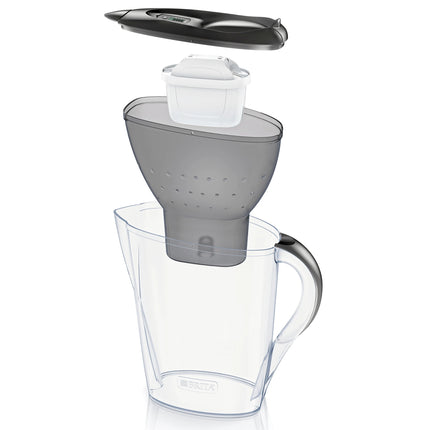BRITA - Marella Cool - Water filter jug - Grey - 2.4 L - Water filter included image