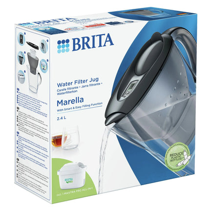 BRITA - Marella Cool - Water filter jug - Grey - 2.4 L - Water filter included image