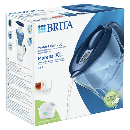 BRITA - Marella XL - Water filter jug - Blue - 3.5 L - Water filter included image