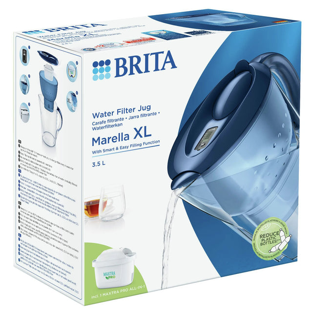 BRITA - Marella XL - Water filter jug - Blue - 3.5 L - Water filter included image