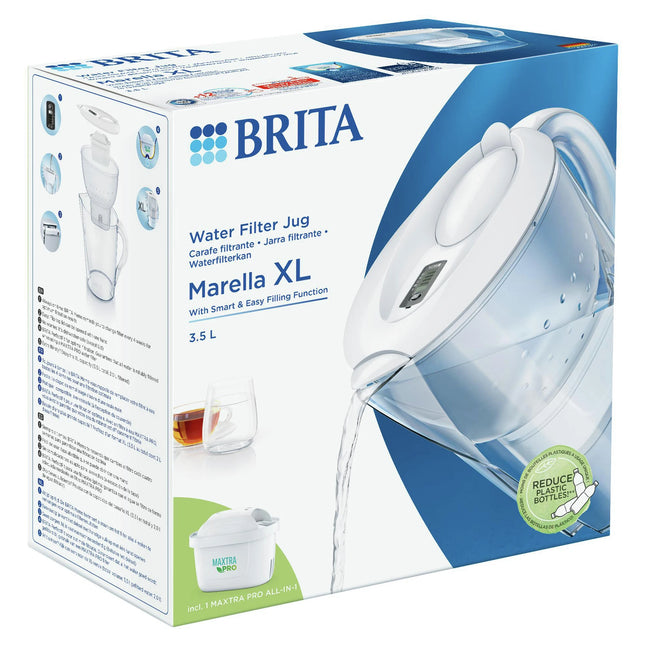 BRITA - Marella XL - Water filter jug - White - 3.5 L - Water filter included image