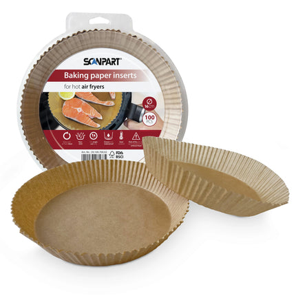 SCANPART - baking paper inserts Airfryer Ø16cm 100pcs. image