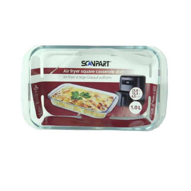 SCANPART - Air Fryer - Oven dish - 0.85 L - 25.8 x 15.3 x 4.5 cm image