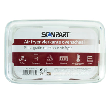 SCANPART - Air Fryer - Oven dish - 0.9 L - 20.5 x 13.5 x 4.8 cm image