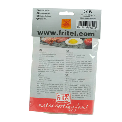 FRITEL - Raclette Spatulas / Gourmet Spatulas - Wood - 4 Pieces image