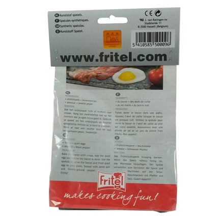 FRITEL - Raclette Spatulas / Gourmet Spatulas - Plastic - Black - 4 Pieces image