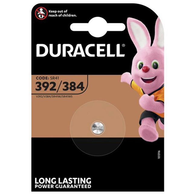 DURACELL - button cell silveroxide 392 384 SR41 - 392/384 image